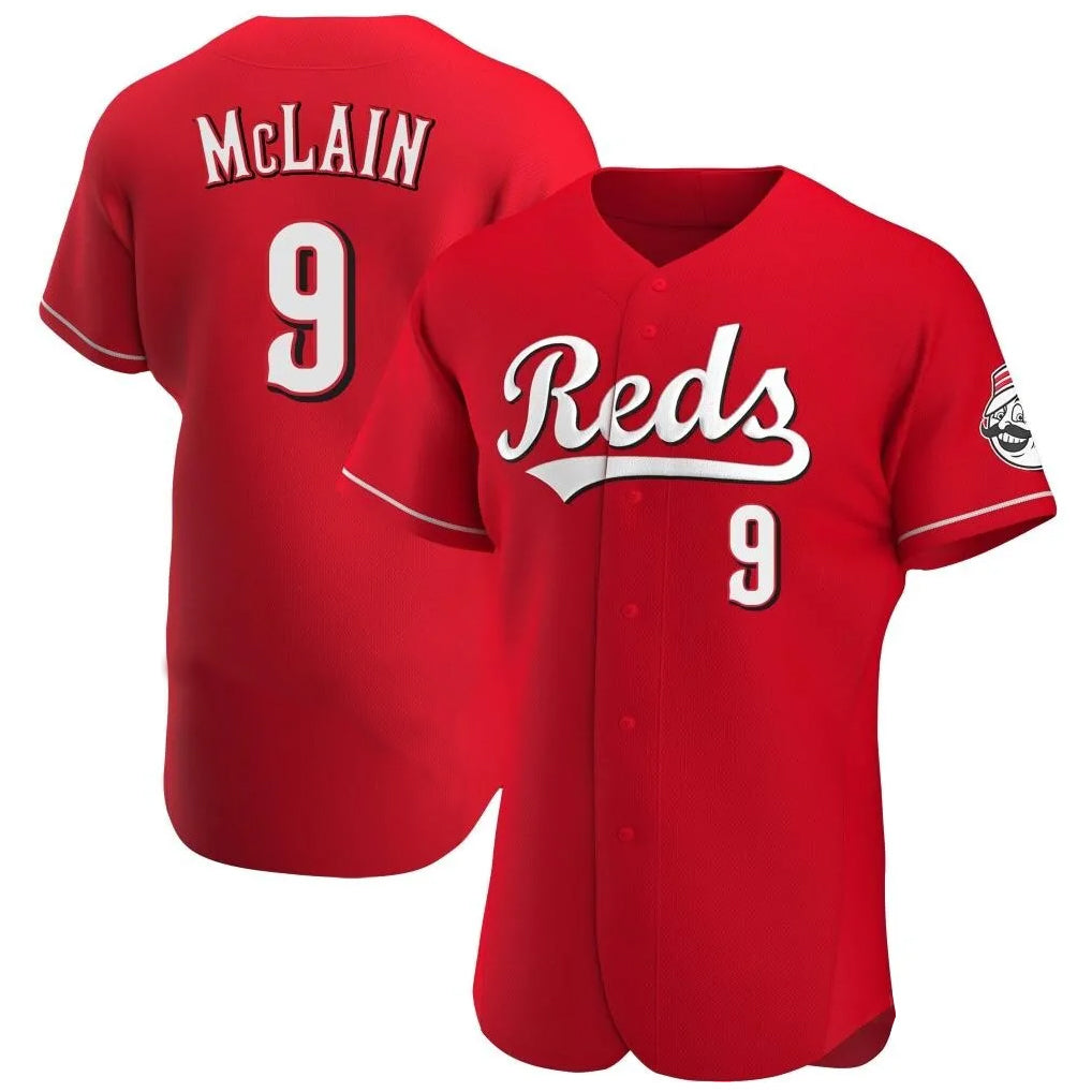 Cincinnati Reds #9 Matt McLain Player Red Limited Elite Home Stitched Baseball Jersey