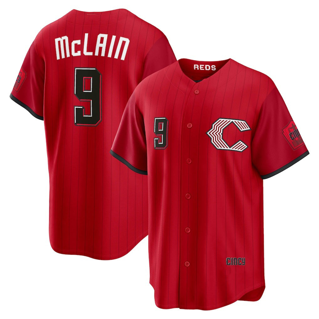 Cincinnati Reds #9 Matt McLain Red 2026 City Connect Stadium Baseball Jersey