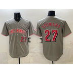Cincinnati Reds #27 Sal Stewart Gray Limited Stitched Baseball Jersey