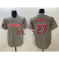 Cincinnati Reds #27 Sal Stewart Gray Limited Stitched Baseball Jerseys