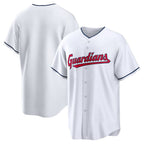 Cleveland Guardians White Home Blank Replica Baseball Jersey