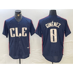 Cleveland Guardians #0 Andres Gimenez Navy 2024 City Connect Limited Stitched Baseball Jersey
