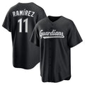 Cleveland Guardians #11 José Ramírez Black Replica Player Baseball Jersey