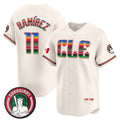 Cleveland Guardians #11 José Ramírez Cream Mexico Vapor Premier Limited Stitched Baseball Jersey