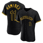 Cleveland Guardians #11 Jose Ramirez Player Black Snake Skin City Limited Elite Home Stitched Baseball Jersey