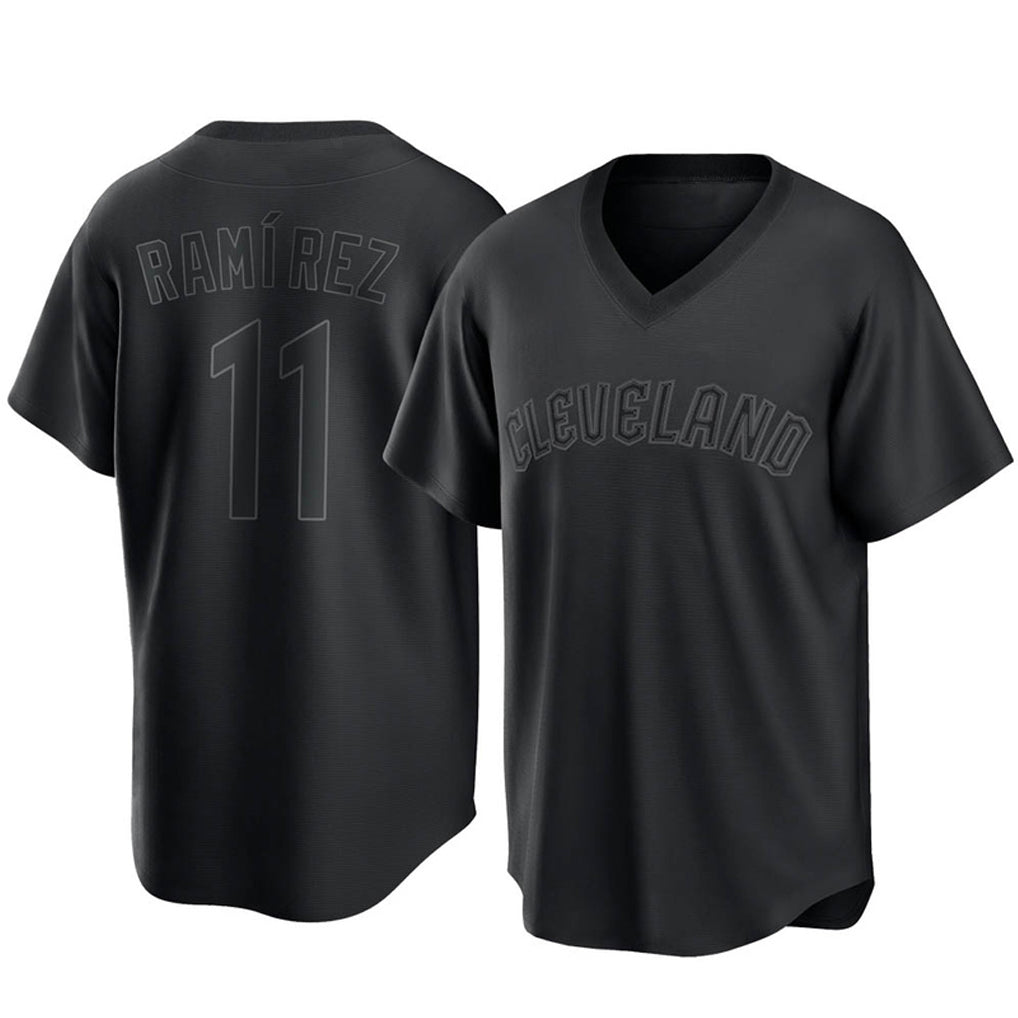 Cleveland Guardians #11 Jose Ramirez Player Black Home Game Stitched Baseball Jersey