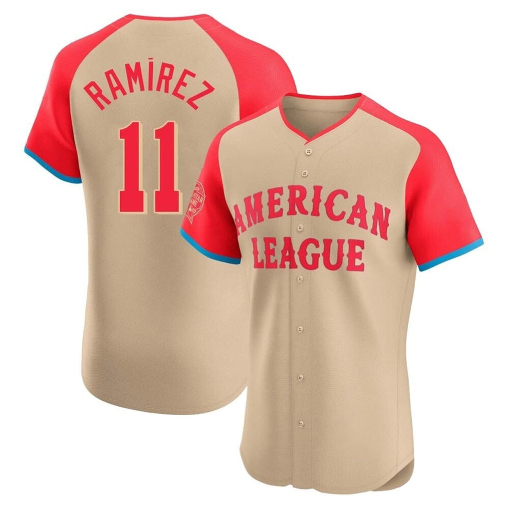 Cleveland Guardians #11 Jose Ramirez Player Cream American League All-Star Limited Elite Home Stitched Baseball Jersey