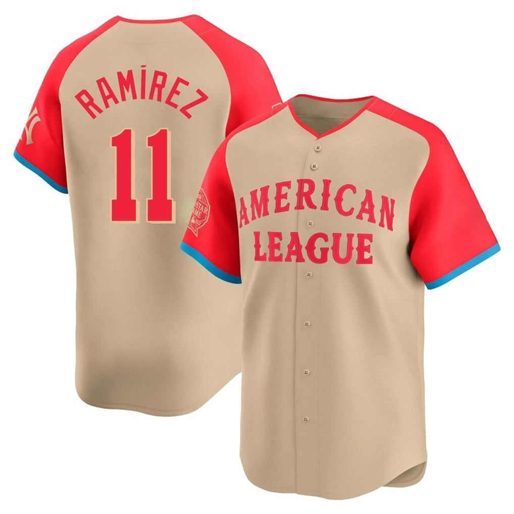Cleveland Guardians #11 Jose Ramirez Player Cream American League All-Star Limited Home Stitched Baseball Jersey
