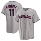 Cleveland Guardians #11 Jose Ramirez Player Gray Game Home Stitched Baseball Jersey