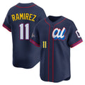 Cleveland Guardians #11 Jose Ramirez Player Navy American League All-Star Edition Limited Home Stitched Baseball Jersey