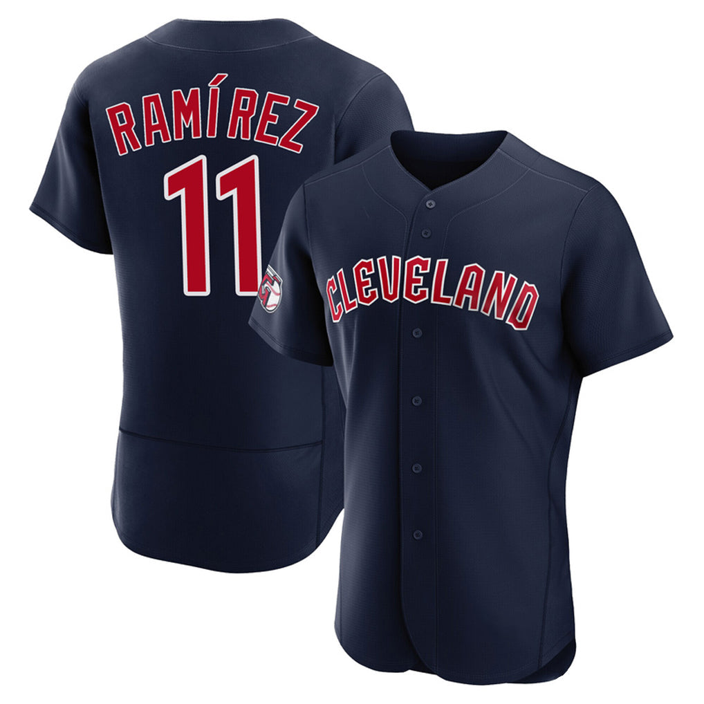 Cleveland Guardians #11 Jose Ramirez Player Navy Limited Elite Home Stitched Baseball Jersey