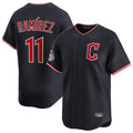 Cleveland Guardians #11 Jose Ramirez Player Navy Limited Home Stitched Baseball Jersey