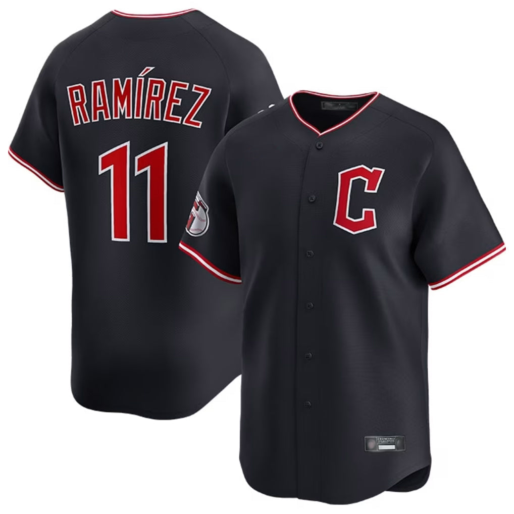 Cleveland Guardians #11 Jose Ramirez Player Navy Limited Home Stitched Baseball Jersey