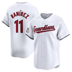Cleveland Guardians #11 Jose Ramirez White Home Limited Player Baseball Jersey