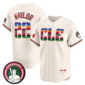 Cleveland Guardians #22 Josh Naylor Cream Mexico Vapor Premier Limited Stitched Baseball Jersey