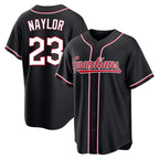 Cleveland Guardians #23 Bo Naylor Player Black Fashion Out Home Game Stitched Baseball Jersey