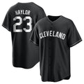 Cleveland Guardians #23 Bo Naylor Player Black Home Game Stitched Baseball Jersey