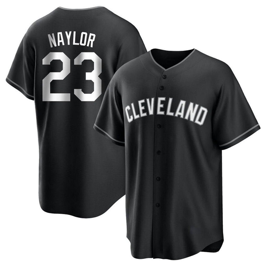 Cleveland Guardians #23 Bo Naylor Player Black Home Game Stitched Baseball Jersey