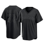 Cleveland Guardians #23 Bo Naylor Player Black Home Game Stitched Baseball Jersey