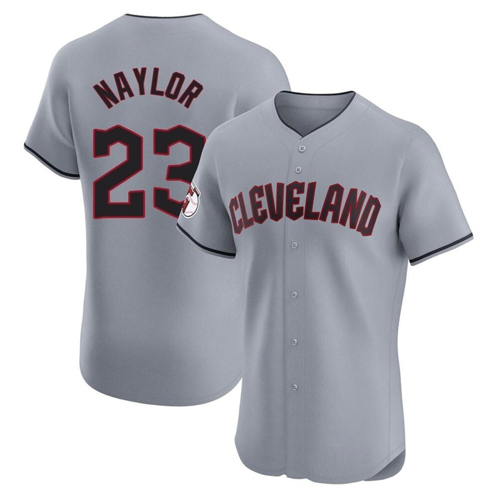 Cleveland Guardians #23 Bo Naylor Player Gray Road Limited Elite Home Stitched Baseball Jersey