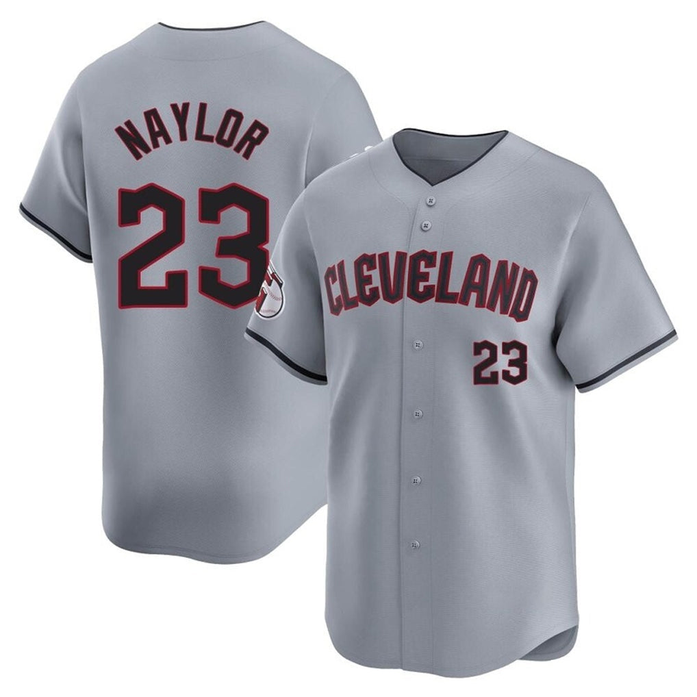Cleveland Guardians #23 Bo Naylor Player Gray Road Limited Home Stitched Baseball Jersey