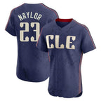 Cleveland Guardians #23 Bo Naylor Player Navy City Connect Limited Elite Home Stitched Baseball Jersey
