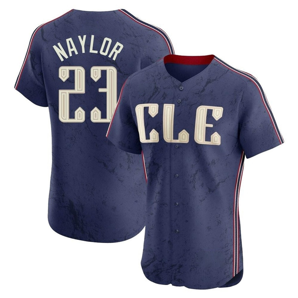 Cleveland Guardians #23 Bo Naylor Player Navy City Connect Limited Elite Home Stitched Baseball Jersey