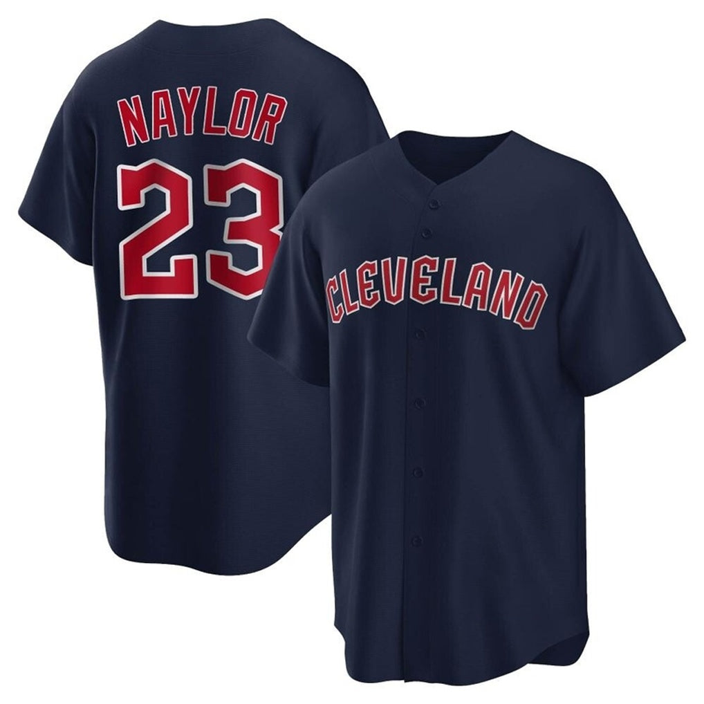 Cleveland Guardians #23 Bo Naylor Player Navy Game Home Stitched Baseball Jersey