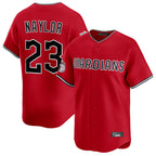 Cleveland Guardians #23 Bo Naylor Player Red Limited Home Stitched Baseball Jersey