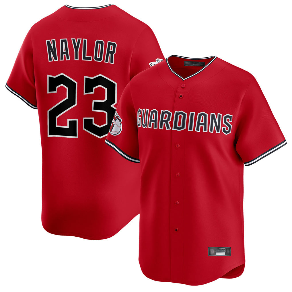 Cleveland Guardians #23 Bo Naylor Player Red Limited Home Stitched Baseball Jersey