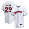 Cleveland Guardians #23 Bo Naylor Player White Home Game Stitched Baseball Jersey