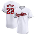 Cleveland Guardians #23 Bo Naylor Player White Limited Elite Home Stitched Baseball Jersey