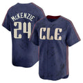 Cleveland Guardians #24 Triston McKenzie Player Navy City Connect Limited Home Stitched Baseball Jersey