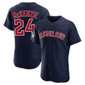 Cleveland Guardians #24 Triston McKenzie Player Navy Limited Elite Home Stitched Baseball Jersey