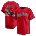 Cleveland Guardians #24 Triston McKenzie Player Red Limited Home Stitched Baseball Jersey