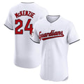 Cleveland Guardians #24 Triston McKenzie Player White Limited Elite Home Stitched Baseball Jersey