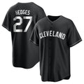 Cleveland Guardians #27 Austin Hedges Player Black Home Game Stitched Baseball Jersey