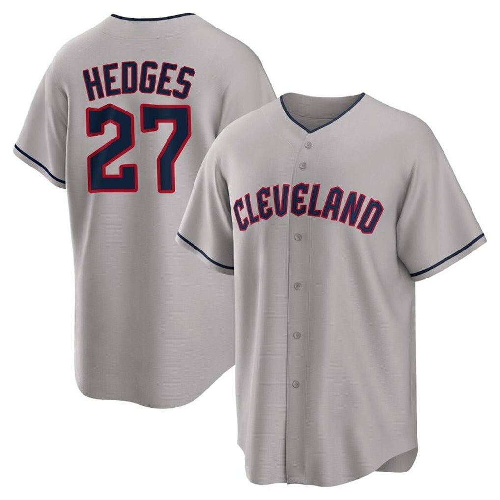 Cleveland Guardians #27 Austin Hedges Player Gray Game Home Stitched Baseball Jersey