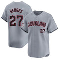 Cleveland Guardians #27 Austin Hedges Player Gray Road Limited Home Stitched Baseball Jersey