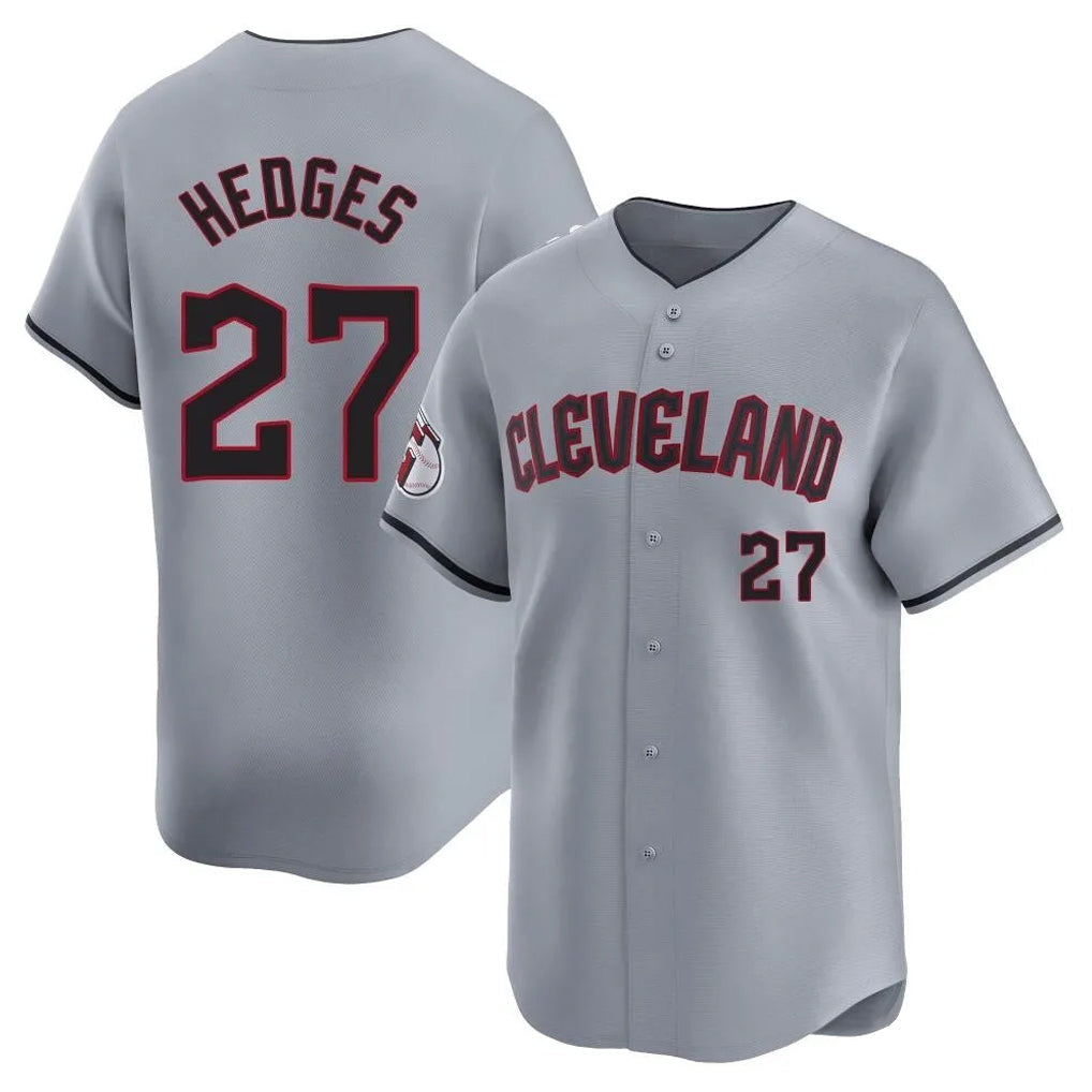 Cleveland Guardians #27 Austin Hedges Player Gray Road Limited Home Stitched Baseball Jersey