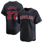 Cleveland Guardians #27 Austin Hedges Player Navy Limited Home Game Stitched Baseball Jersey