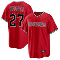 Cleveland Guardians #27 Austin Hedges Player Red Home Game Stitched Baseball Jersey