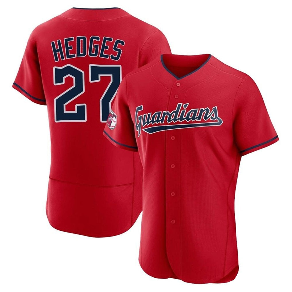 Cleveland Guardians #27 Austin Hedges Player Red Limited Elite Home Stitched Baseball Jersey