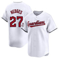 Cleveland Guardians #27 Austin Hedges Player White Limited Home Stitched Baseball Jersey