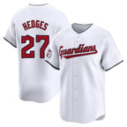 Cleveland Guardians #27 Austin Hedges Player White Limited Home Stitched Baseball Jersey
