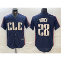 Cleveland Guardians #28 Tanner Bibee Navy 2024 City Connect Limited Stitched Baseball Jersey