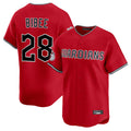Cleveland Guardians #28 Tanner Bibee Player Red Limited Home Stitched Baseball Jersey