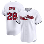 Cleveland Guardians #28 Tanner Bibee Player White Limited Home Stitched Baseball Jersey