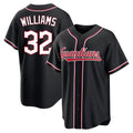Cleveland Guardians #32 Gavin Williams Player Black Fashion Out Home Game Stitched Baseball Jersey