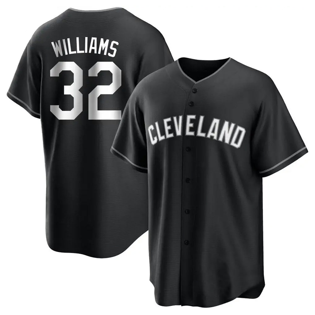 Cleveland Guardians #32 Gavin Williams Player Black Home Game Stitched Baseball Jersey